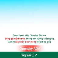 Tranh Decal Open Sky ADA Dán Hồ Cá | Decal Đen Decal Trắng Decal Hồ Cá | 8m2