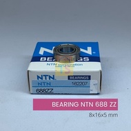 Ball Bearing NTN 688 ZZ Size 8x16x5 mm Double-Sided Iron Cap
