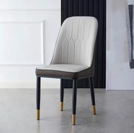 V Home เก้าอี้หนัง PU ดีไซน์สวย（CY-2A+B）ทันสมัย เก้าอี้อาหาร เก้าอี้พักผ่อน