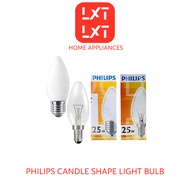 Philips Clear Frosted Candle shape bulb 25W E14 E27