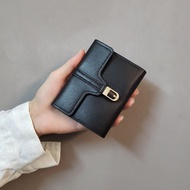 Wallet Women Short Japanese Style Thin Light Card Holder High-End Coin Purse Anti-Magnetic Wallet Th