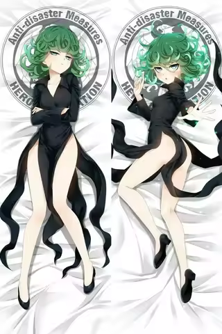 60x180cm Anime One Punch-Man Bare Tatsumaki Dakimakura Pillow Case Hugging Body Waifu Saitama Pillow