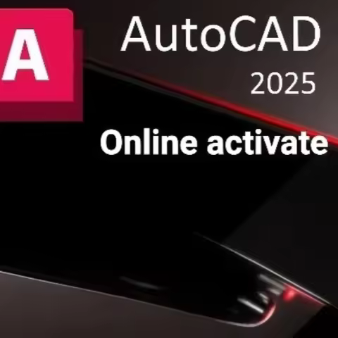 AutoCAD Software 2025 Edition Online Activation Digital License for Windows or Mac