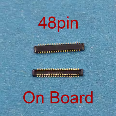 5Pcs 48Pin LCD Display Screen Flex FPC Connector On Motherboard For Samsung Galaxy A7 2018/ A750 A75