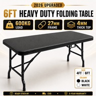 Meja Lipat Heavy Duty 6FT/5FT/4FT 600KG Foldable Banquet Table Event Catering Kenduri Niaga Outdoor