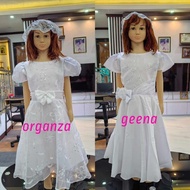communion dress ORGANZA white with veil