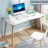 Cassa Solo Computer Desk PC Laptop Table Study Home Office Furniture (white) 100X60CM /120X60CM
