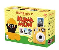 富士膠片 - Instax Mini 12 即影即有相機 KumaMon 熊本熊 限量套裝版 - 黃色
