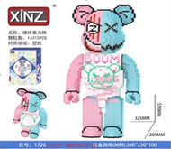Bộ Xếp Hình lắp Ráp 3d Gấu Bearbrick Big Size Siêu Hot - Lego 12 con giáp bộ lego lắp ráp gấu bearb