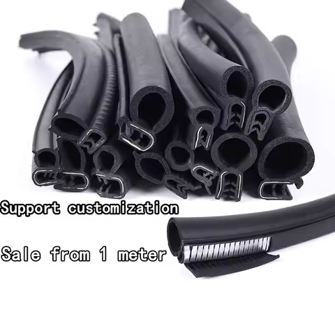 1 m Automotive SUV Car Bonnet Trunk Edge Rubber Top EPDM Foam Seal Trim Strips Guard Buffers