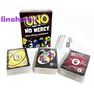 [LinshnmuS] Uno No Mercy Game Board Games UNO Cards Table Family Party Entertainment UNO Games Card Toys [NEW]
