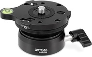 LEFTFOTO Precision Tripod Levelling Base Plate Mount Photo Accessories 360 Degree Rotation and +/- 1