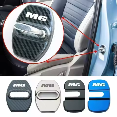 Car Door Lock Cover Auto Emblems Case for MG GT GS HS MG3 MG 4 EV MG5 MG6 MG7 RX5 RX8 TF V80 ZS Whal
