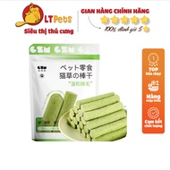 GZM cat grass bar mixed with dried chicken and pepper with feathers, 30g pack