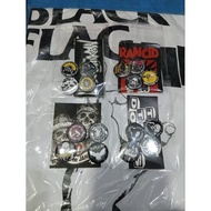 Pins, bross, punk band pins, punk tire brooches, 10 thousand 4 free stickers, button pins