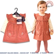 Sergent Major Baby Dress Jumper, Shirt & Tights Set - 9M-4Y (AA511)