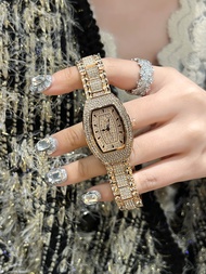 GEDI Full Diamond Steel Belt Watch Fashion Trend Diamond-set Temperament Womens Watch Japanese Movem