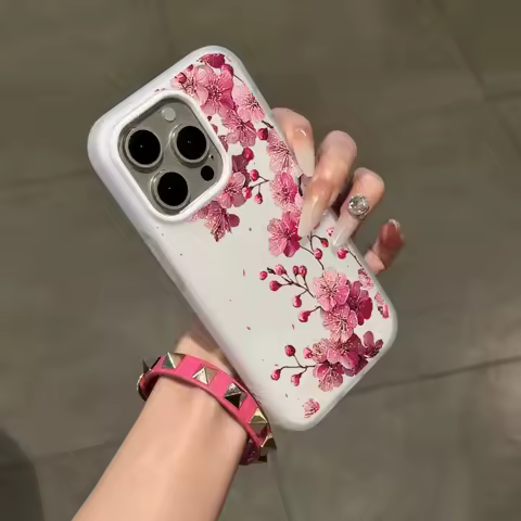 Peach Blossom Candy Color Phone Case For OPPO Reno 16F 15F 14F 13F 14 11 12 13 15 16 Pro 15 PRO MAX 