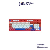 KEYBOARD (คีย์บอร์ด) NUBWO X802 THANATOS (RED-WHITE) (BLUE SWITCH - MINI RGB - EN/TH)