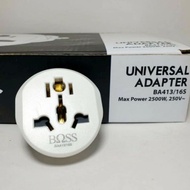Boss 3-Prong Over Plug Adapter 16A 250V