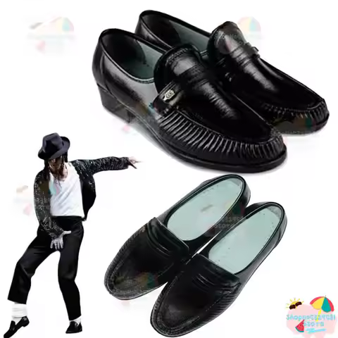 Anime Michael Jackson Cosplay Shoes Michael Jackson Performance Modern Dance Cosplay Shoes Custom Ma