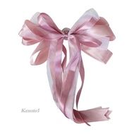 [Kesoto1] Wedding Car Decoration Kits Large Heart Flowers Plate &amp; 5m Ribbons &amp; 6 Bows