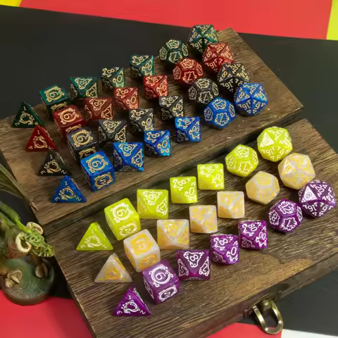 DND Dice Set 7pcs Board Game Dice for Game Supplies Leisure Entertainment Tabletop Game