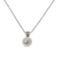 MIKIMOTO  Necklace K18 white gold/Pearl Women