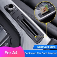Inner Console Gear Box Insert Card Case Storage Box For Audi A4 A5 B9 2017-21 LHD Car Accessories In