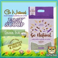 EASY SCOOP GO NATURAL (GREEN TEA) Plant-Based Flushable Clumping Fine Tofu Cat Litter Sand 6L
