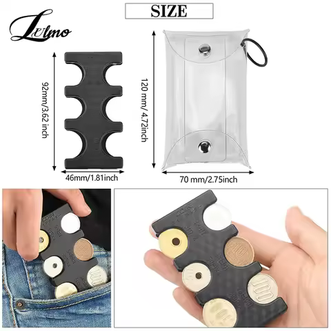1PC Coin Dispenser Coin Collection Purse Wallet Organizer Holder For Car Coin Changer Holder Mini Ja