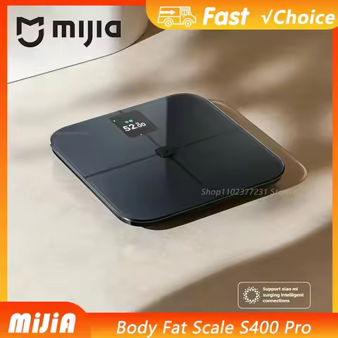 Mijia Body Fat Scale S400 Pro 3.5in TFT Color Screen Bluetooth5.1 Smart Home Body Composition Scale 