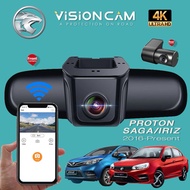 🔥4K UHD Premium Dash Cam🔥Proton SAGA / IRIZ Wifi DashCam Front 4K 2160P UHD+ Back 1080P