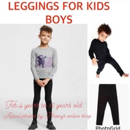 BLACK LEGGINGS FOR KID BOYS( 4 yrs old to 14 yrs old )