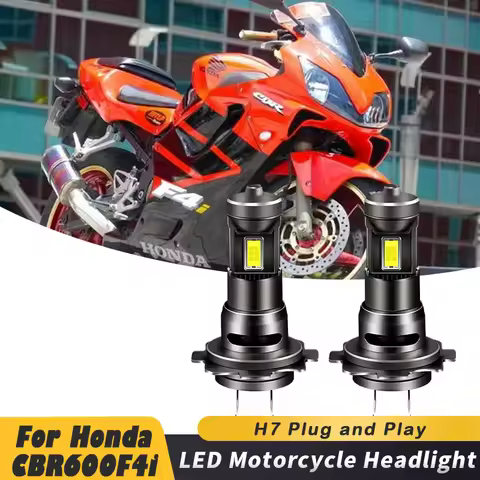 1/2pcs 35W H7 6500K Bright White Motorcycle A5 LED Bulbs Headlight For Honda CBR600F4i 2001-2002 200