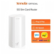 Tenda 5G01 AX1500 5G LTE WFi6 Router Sim Card Modem WiFi Router Dual Core Support Unlimited Hotspot 