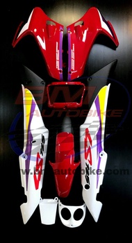 ชุดสีLS125แดงขาว ครึ่งคัน