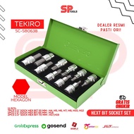 MATA HEXAGON SOCKET WRENCH SET TEKIRO SC-SB0638 11PCS 4-19MM L-WRENCH SET