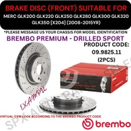 BREMBO GENUINE DISC BRAKE ROTOR (FRONT) FOR MERC GLK200 GLK220 GLK250 GLK280 GLK300 GLK320 GLK350 [X