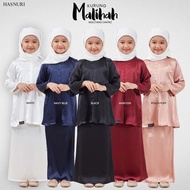 Hasnuri Kurung Malihah Kids baju raya budak satin