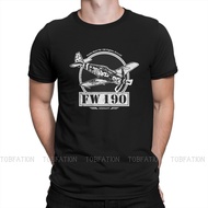 Airplane Lover Focke-Wulf Fw 190 WW2 Fighter Aircraft TShirt Men Gothic Big Size Punk Crewneck Cotto