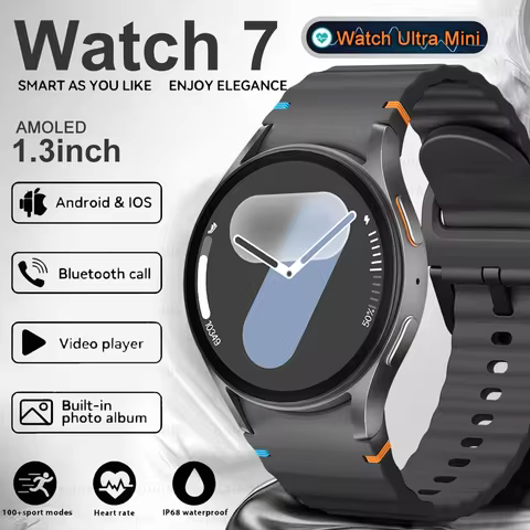 Watch 7 mini Smart Watch Women Watch 7 Ultra AMOLED HD Screen Bluetooth Call GPS Trajectory NFC Hear