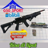 MAINAN SENAPAN ANGIN PCP PREDATOR MINI 38/40 MAGAZINE AK LIPAT ASLI