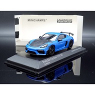 [MASH] Minichamps 1/43 Porsche 718 (982) Cayman GT4 RS Blue Black Circle