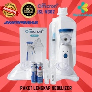 READY PAKET LENGKAP TAFFOMICRON MESH NEBULIZER PORTABLE ASLI ALAT TERAPI UAP PERNAPASAN INCLUDE CAIR
