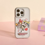 飛天小女警愛心旋轉極光霧透MagSafe iPhone手機殼