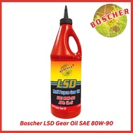 Boscher LSD Gear Oil SAE 80W-90 GL-5 1L - Manual Transmission Fluid Minyak Gearbox Limited Slip Diff