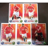 Match Attax 2008/2009 Manchester United Players Cards