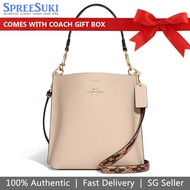 Coach Handbag In Gift Box Crossbody Bag Mollie Bucket Bag 22 Ivory Cream Nude # CB901