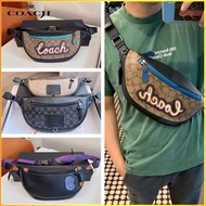 💯America💯C〇/a*c./h handbag original 100% men's fashion one shoulder crossbody chest bag beg dada pep